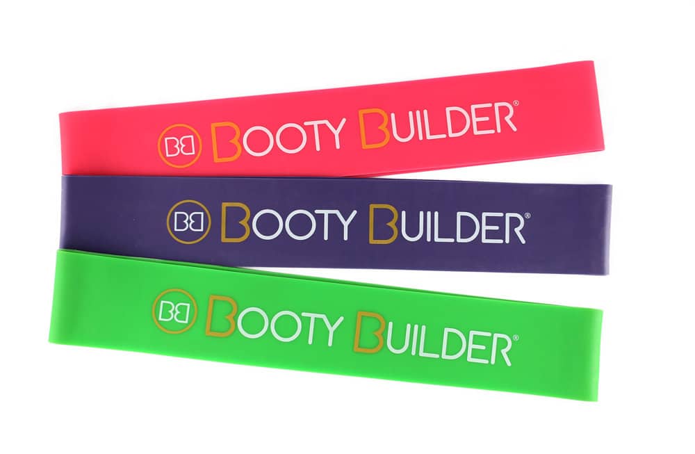 Booty Builder mini bandjes - roze etui met 3 bandjes